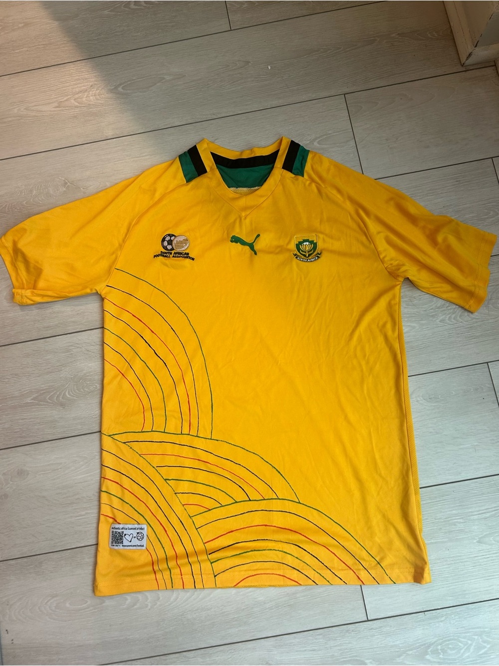 South Africa Puma soccer football jersey